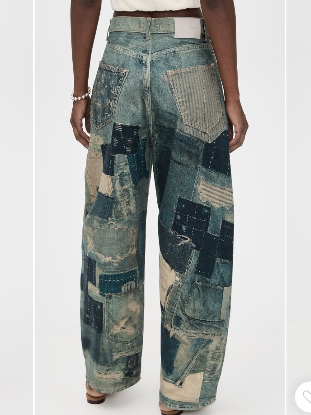 NWT FREE PEOPLE X WE THE FREE ILLUSION RELAX FIT JEANS- SIZE 30 - Picture 3 of 9